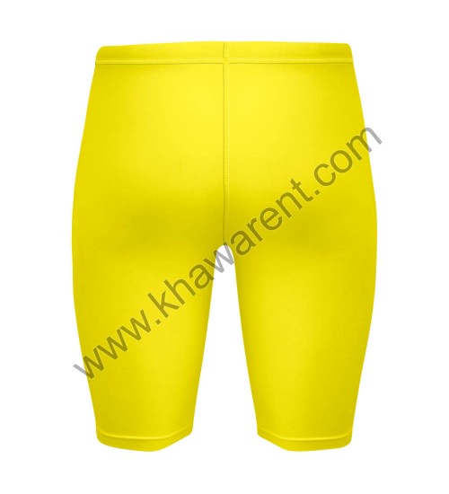 Yellow Compression Shorts