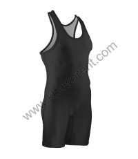 Black Wrestling Singlet